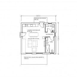 Casa Estudio. Planta.